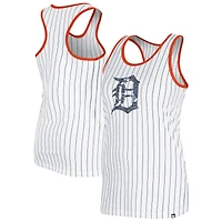Women's New Era White Detroit Tigers Gameday Pinstripe Tank Top