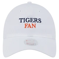 Casquette ajustable 9TWENTY blanche New Era pour femme, fan de l'équipe des Detroit Tigers