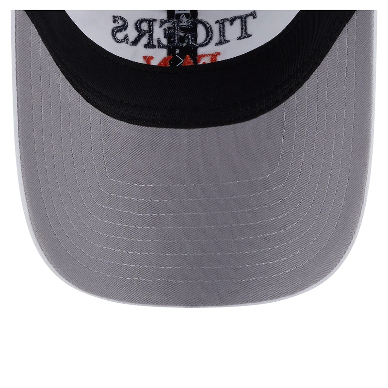 Women's New Era White Detroit Tigers Team Fan 9TWENTY Adjustable Hat