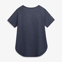 Women's Nike Heather Navy Detroit Tigers Arched Tri-Blend T-Shirt