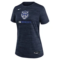 Women's Nike Navy Detroit Tigers Authentic Collection City Connect Velocity Dri-FIT T-Shirt