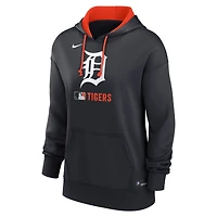 Sweat à capuche Nike bleu marine Detroit Tigers Authentic Collection Therma pour femme