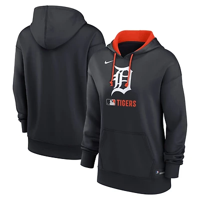 Women's Nike Navy Detroit Tigers Authentic Collection Therma Hoodie