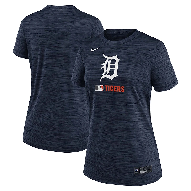 Women's Nike  Navy Detroit Tigers Authentic Collection Velocity Dri-FIT T-Shirt