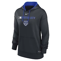 Women's Nike Navy Detroit Tigers City Connect Authentic Collection Therma-FIT Hoodie