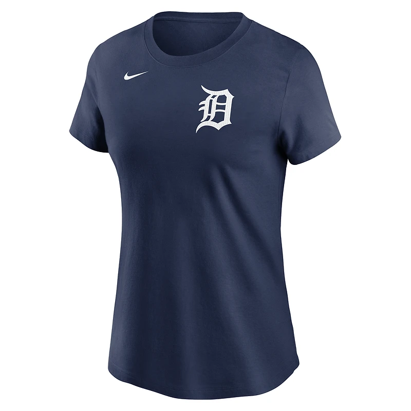 Women's Nike Navy Detroit Tigers Wordmark T-Shirt