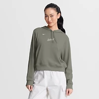 Sweat à capuche Nike Detroit Tigers One Tri-Blend Dri-FIT pour femme, couleur olive