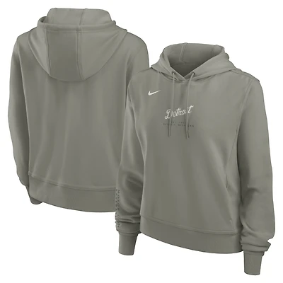 Women's Nike Olive Detroit Tigers One Tri-Blend Dri-FIT Hoodie