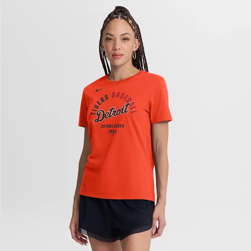 T-shirt alternatif Nike orange Detroit Tigers pour femmes
