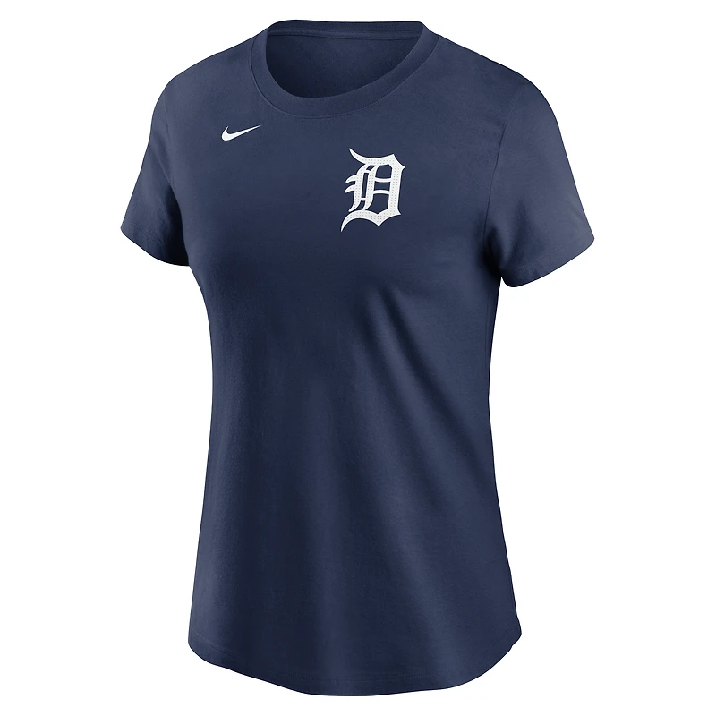 Women's Nike Riley Greene Navy Detroit Tigers Cooperstown Collection Fuse Name & Number T-Shirt