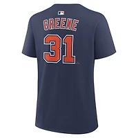 Women's Nike Riley Greene Navy Detroit Tigers Name & Number T-Shirt
