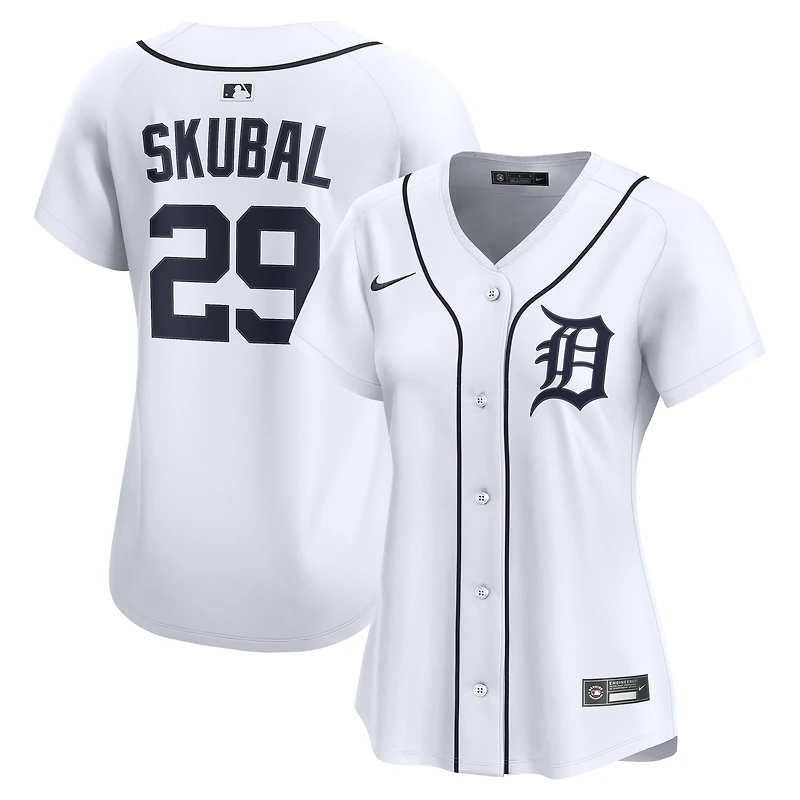 Maillot Nike Tarik Skubal blanc pour femme, édition limitée, domicile des Detroit Tigers