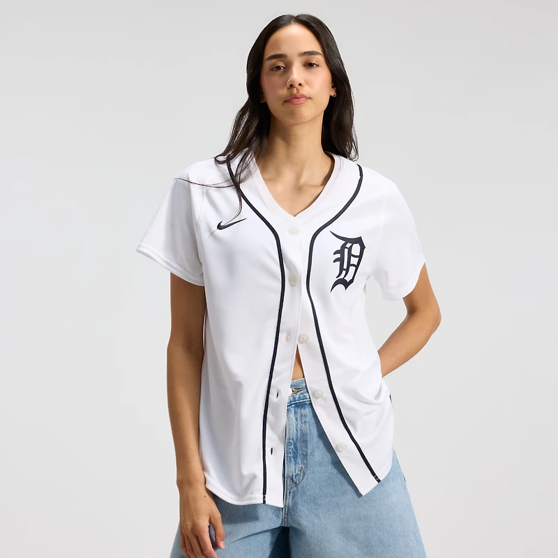 Women's Nike  White Detroit Tigers Home Limited Jersey