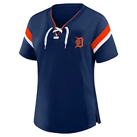 Profil femme T-shirt à lacets Detroit Tigers bleu marine