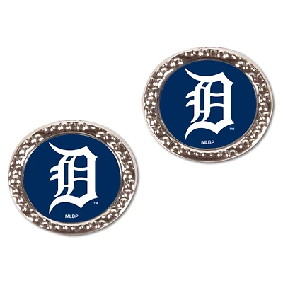 Boucles d'oreilles à tige ronde WinCraft Detroit Tigers pour femme