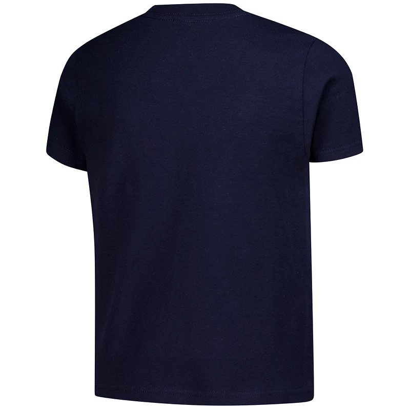 Youth  Navy Detroit Tigers Peanuts Flag T-Shirt