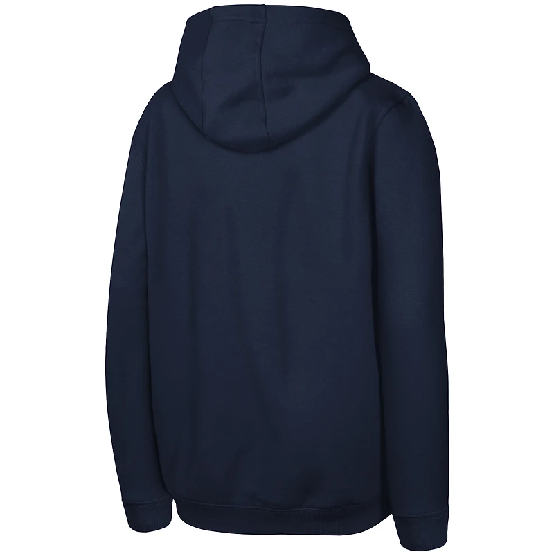 Youth Navy Detroit Tigers Team Primary Logo Pullover Hoodie
