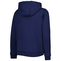 Chandail à capuchon en molleton glissière pleine longueur avec logo Detroit Tigers bleu marine pour jeune