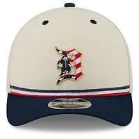 Casquette ajustable New Era crème/marine Detroit Tigers USA 250 9FORTY M-Crown pour jeunes