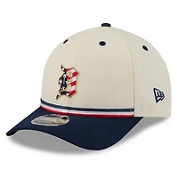 Youth New Era Cream/Navy Detroit Tigers USA 250 9FORTY M-Crown Adjustable Hat