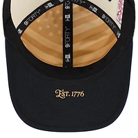 Youth New Era Cream/Navy Detroit Tigers USA 250 9FORTY M-Crown Adjustable Hat