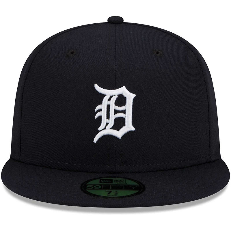 Casquette ajustée 59FIFTY avec logo principal des Detroit Tigers New Era bleu marine pour jeune