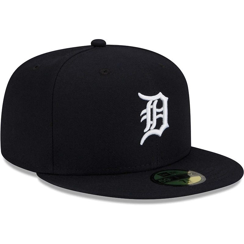 Casquette ajustée 59FIFTY avec logo principal des Detroit Tigers New Era bleu marine pour jeune