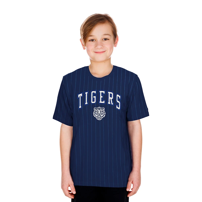 Youth New Era Navy Detroit Tigers City Connect Pinstripe T-Shirt