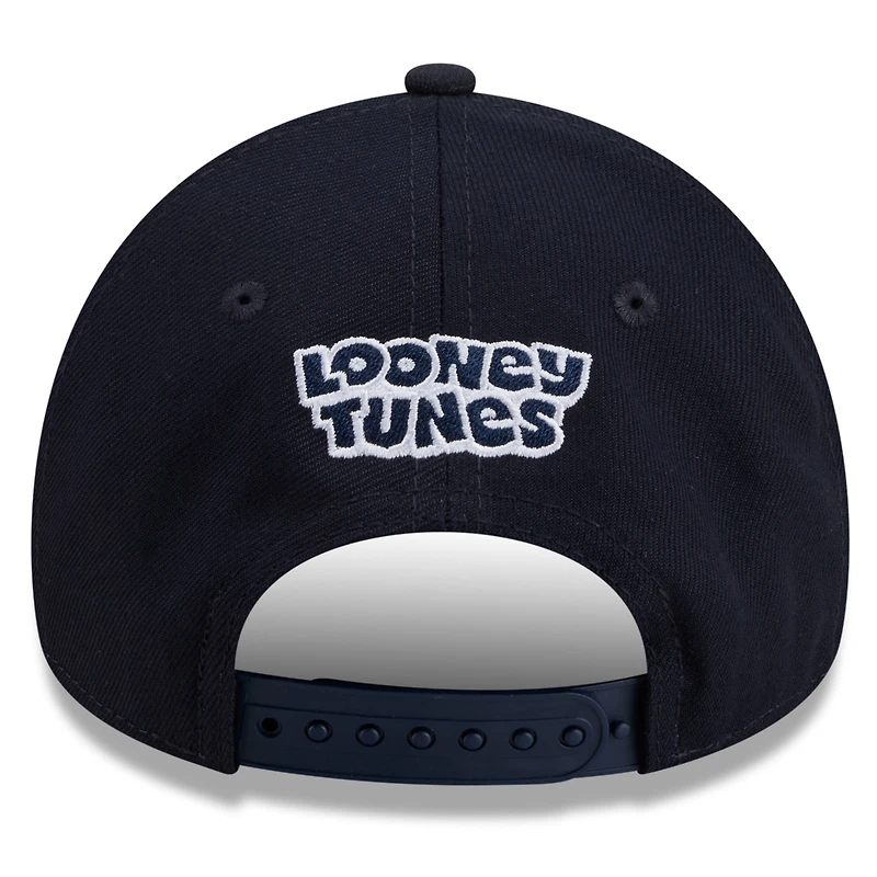 Youth New Era Navy Detroit Tigers Looney Tunes A-Frame 9FORTY Adjustable Hat