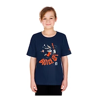 T-shirt New Era bleu marine Detroit Tigers Looney Tunes pour jeunes