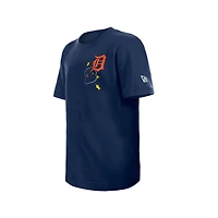 Youth New Era  Navy Detroit Tigers Stars & Cap T-Shirt