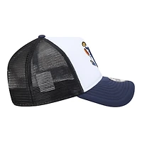 Youth New Era White/Navy Detroit Tigers Food A-Frame 9FORTY Trucker Adjustable Hat