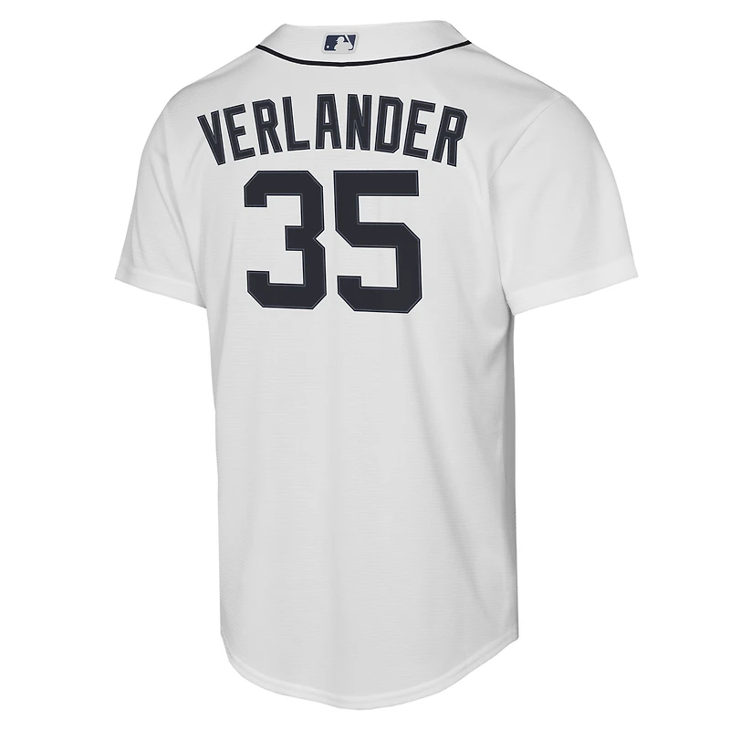 Maillot réplique domicile Nike Justin Verlander blanc des Tigers de Detroit pour jeunes