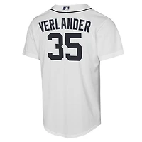 Maillot réplique domicile Nike Justin Verlander blanc des Tigers de Detroit pour jeunes