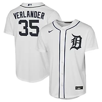 Maillot réplique domicile Nike Justin Verlander blanc des Tigers de Detroit pour jeunes
