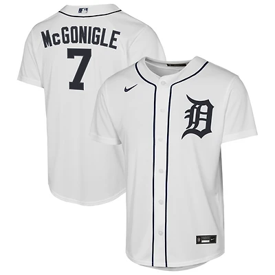 Youth Nike Kevin McGonigle White Detroit Tigers Home Replica Jersey