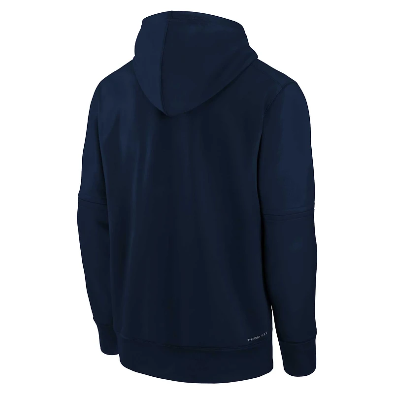 Youth Nike Navy Detroit Tigers Authentic Collection Pregame Performance - Pullover Hoodie