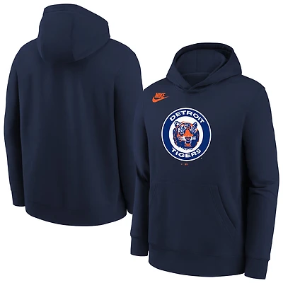 Youth Nike  Navy Detroit Tigers Club Fleece Hoodie
