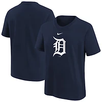 Youth Nike  Navy Detroit Tigers Large Logo T-Shirt