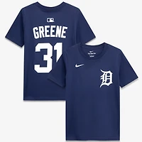 Youth Nike Riley Greene Navy Detroit Tigers Name & Number T-Shirt