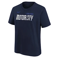 T-shirt Nike Spencer Torkelson pour jeunes Detroit Tigers 2024 City Connect avec nom et numéro, bleu marine