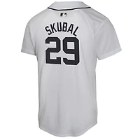 Maillot de joueur à domicile Nike Tarik Skubal pour jeunes, blanc, Detroit Tigers