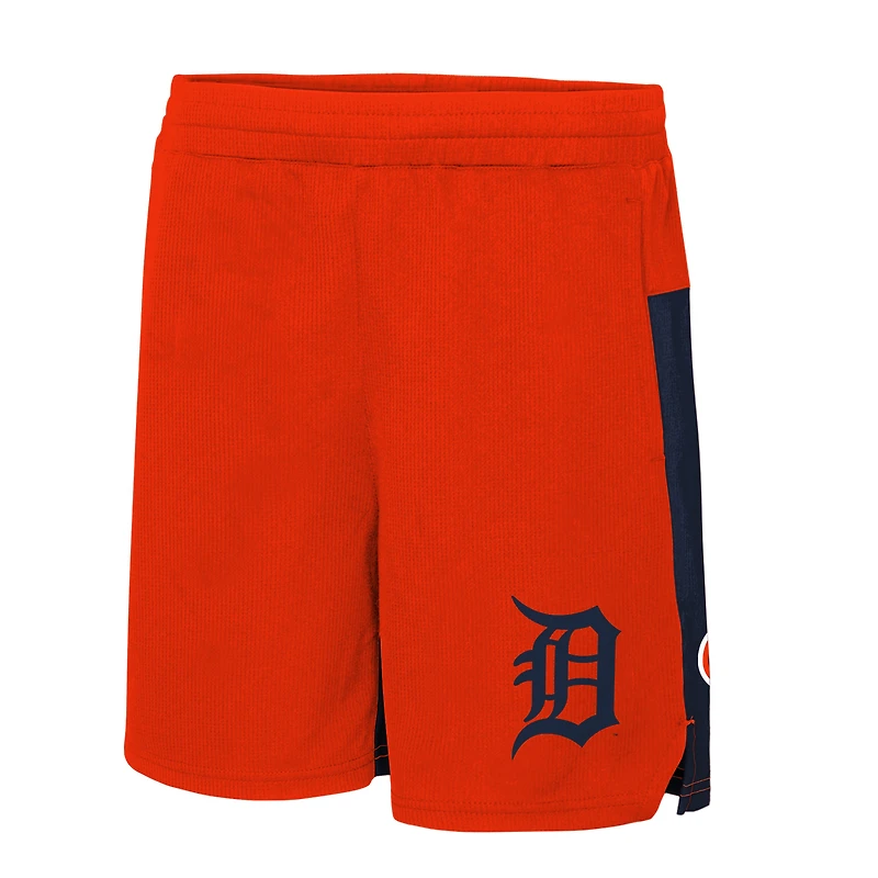Short extensible 7e manche des Tigers de Detroit orange pour jeune