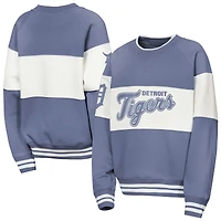 Youth Outerstuff  Blue Detroit Tigers Ultimate Pastels On Base Sweatshirt