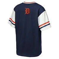 Youth Outerstuff  Navy Detroit Tigers Big League Base Runner Ringer T-Shirt