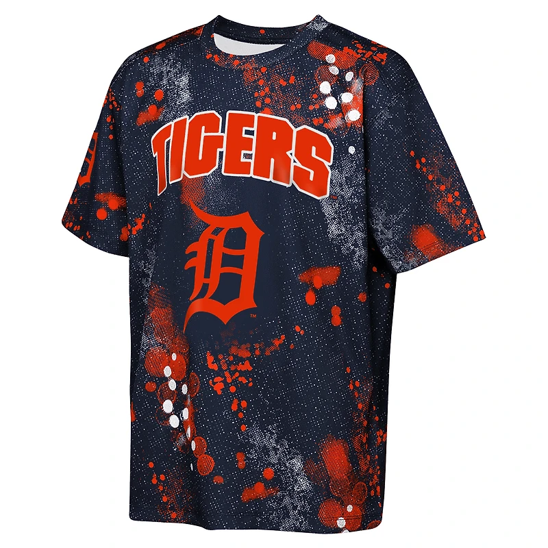 T-shirt Youth Outerstuff Navy Detroit Tigers Y2 Tech Stadium Lights