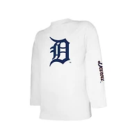 Ensemble de t-shirts bleu marine/blanc pour jeunes Detroit Tigers