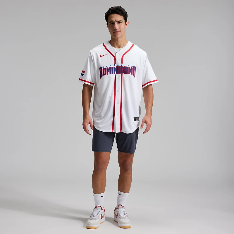 Men's Nike Julio Rodríguez White Dominican Republic Baseball 2026 World Classic Home Stadium Jersey