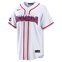 Men's Nike Junior Caminero White Dominican Republic Baseball 2026 World Classic Home Stadium Jersey