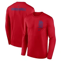 T-shirt à manches longues Nike rouge République dominicaine baseball 2026 Classique mondiale de Légende Dri-FIT pour homme